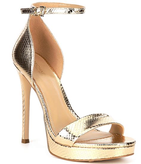 michael kors embossed heel